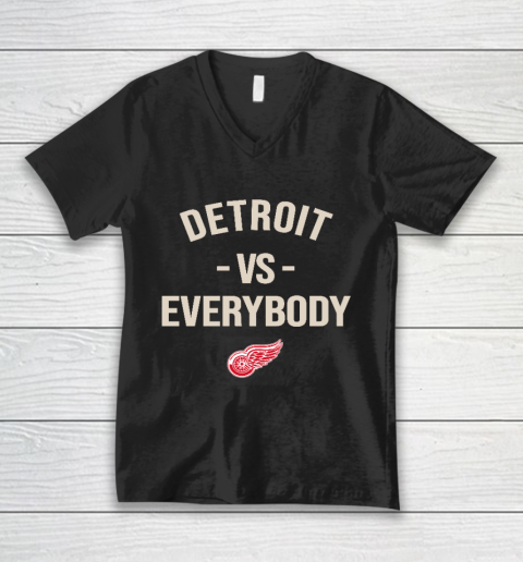 Detroit Red Wings Vs Everybody V-Neck T-Shirt