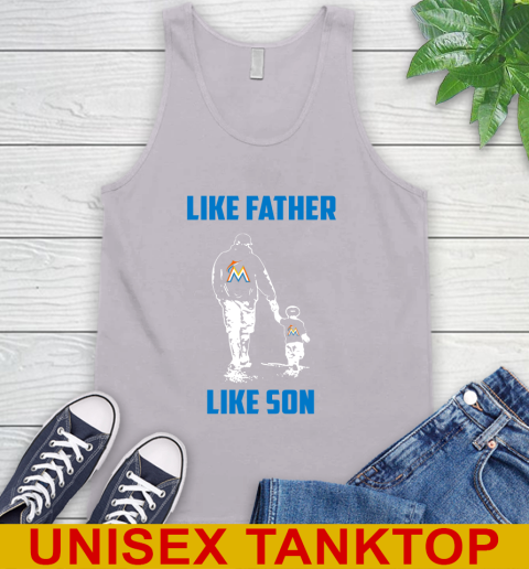 Miami Marlins MLB Baseball Like Father Like Son Sports Tank Top 3