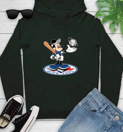 MLB Baseball Toronto Blue Jays Cheerful Mickey Disney Shirt Youth Hoodie 12