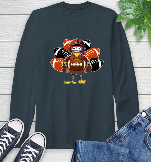 Chicago Bears Turkey Thanksgiving Day Long Sleeve T-Shirt 8