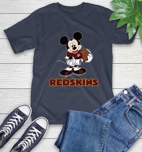 NFL Football Washington Redskins Cheerful Mickey Mouse Shirt T-Shirt 4