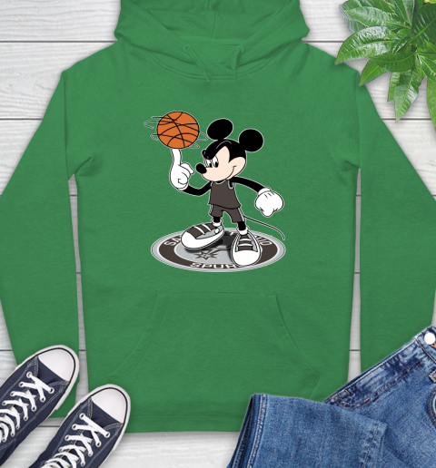 NBA Basketball San Antonio Spurs Cheerful Mickey Disney Shirt Hoodie 8
