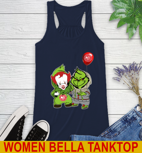Atlanta Hawks Baby Pennywise Grinch Christmas NBA Basketball Racerback Tank 11