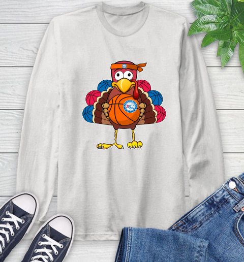 Philadelphia 76ers Turkey thanksgiving day Long Sleeve T-Shirt