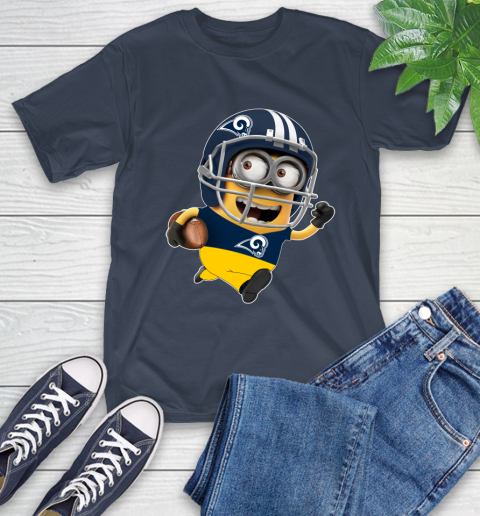 NFL Los Angeles Rams Minions Disney Football Sports T-Shirt 4