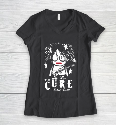 The Cure Tshirt Robert Smith Women's V-Neck T-Shirt 6