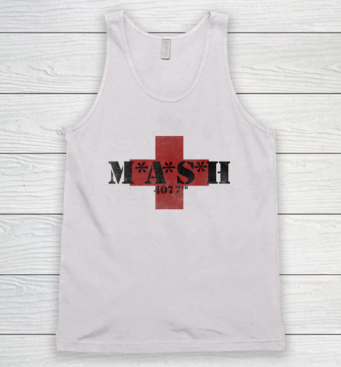 Army 4077th in Red Cross Mash Vintage Military Tank Top