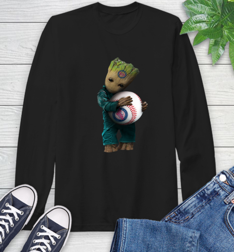 MLB Groot Guardians Of The Galaxy Baseball Sports Minnesota Twins Long Sleeve T-Shirt 2