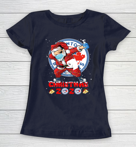 Toronto Blue Jays Funny Santa Claus Dabbing Christmas 2020 MLB Women's T-Shirt 2