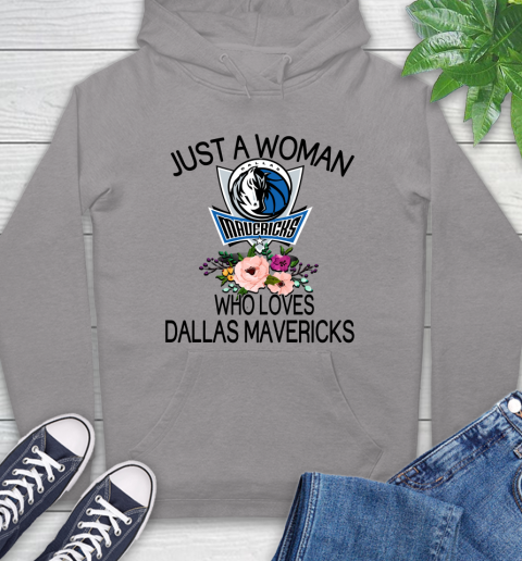 NBA Just A Woman Who Loves Dallas Mavericks Basketball Sports Hoodie 4