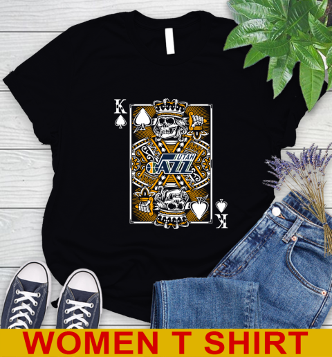 Utah Jazz NBA Basketball The King Of Spades Death Cards Shirt Women's T-Shirt