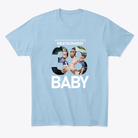 dj1x nba youngboy classic t shirt 2 front light blue