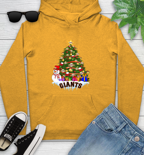 San Francisco Giants Merry Christmas MLB Baseball Sports Youth Hoodie 3