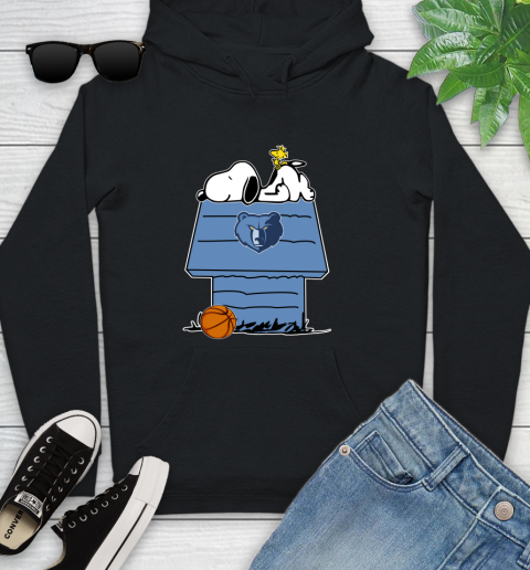 Memphis Grizzlies NBA Basketball Snoopy Woodstock The Peanuts Movie Youth Hoodie 2