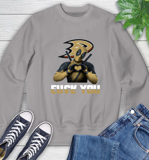 NHL Deadpool Love You Fuck You Hockey Sports Sweatshirt 5