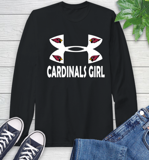 NFL Arizona Cardinals Girl Under Armour Football Sports Long Sleeve T-Shirt