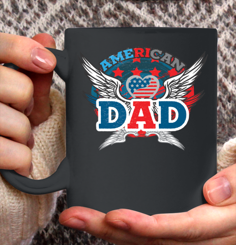 4th Of July American Dad Fourth Of July Ceramic Mug 11oz