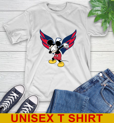 Washington Capitals NHL Hockey Dabbing Mickey Disney Sports T-Shirt