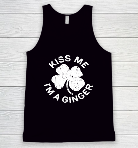 Kiss Me I'm A Ginger T Shirt Saint Patrick Day Tank Top