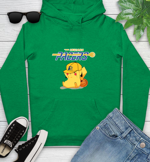 NBA Pikachu Basketball Sports Indiana Pacers Youth Hoodie 7