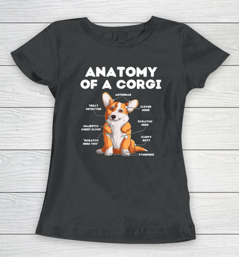 Anatomy of a Corgi Dog Lover Women's T-Shirt
