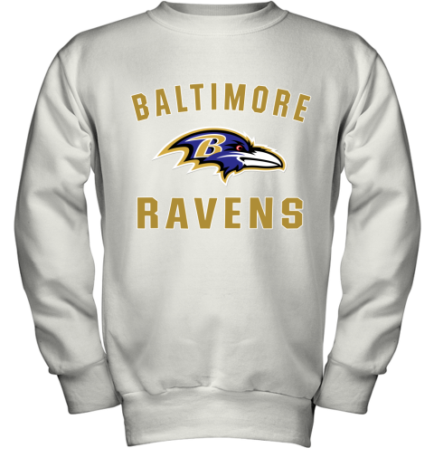 Men_s Baltimore Ravens NFL Pro Line by Fanatics Branded Gray Victory Arch T Shirt Youth Sweatshirt