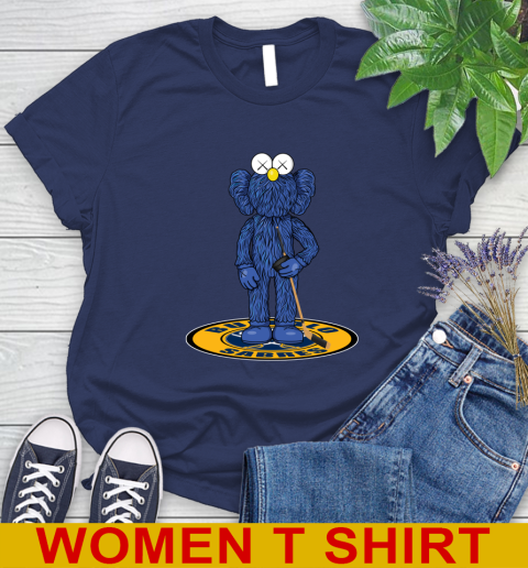 NHL Hockey Buffalo Sabres Kaws Bff Blue Figure Shirt Women's T-Shirt 12