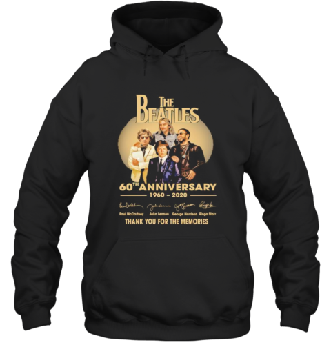 The 60Th Anniversary 1960 2020 Thank You For The Memories Signatures Hoodie