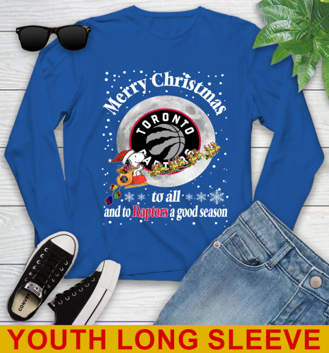 Toronto Raptors Merry Christmas To All And To Raptors A Good Season NBA Basketball Sports Youth Long Sleeve 10