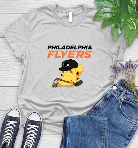 NHL Pikachu Hockey Sports Philadelphia Flyers Women's T-Shirt
