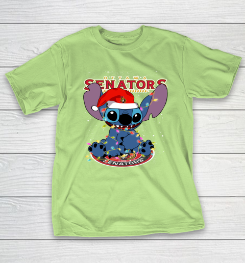 Ottawa Senators NHL Hockey noel stitch Christmas T-Shirt 6