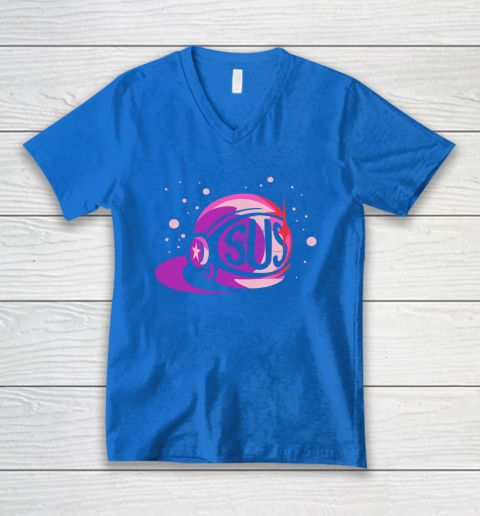 Ah Dont Be Sus Pink Among Us V Neck T Shirt Tee For Sports