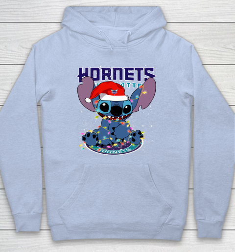 Charlotte Hornets NBA noel stitch Basketball Christmas Hoodie 5