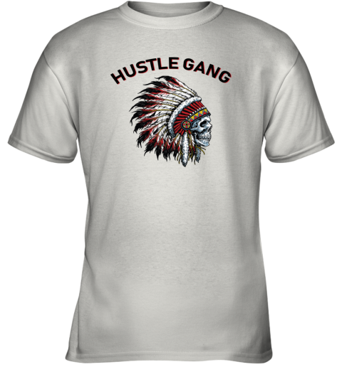 Hustle Gang nzm3 hustle gang youth t shirt 26 front white