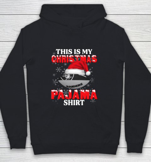 Oakland Raiders This Is My Christmas Pajama Shirt NFL Youth Hoodie