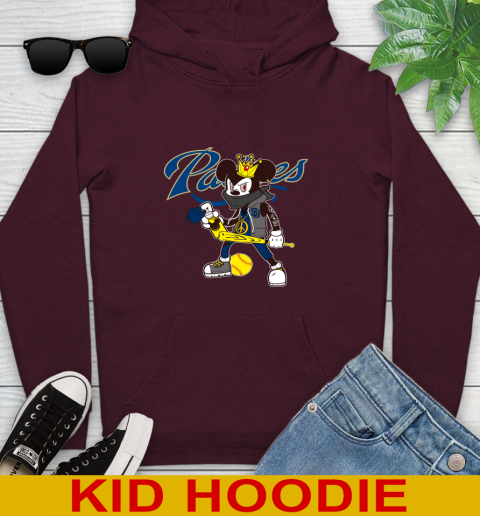 San Diego Padres MLB Baseball Mickey Peace Sign Sports Youth Hoodie 7