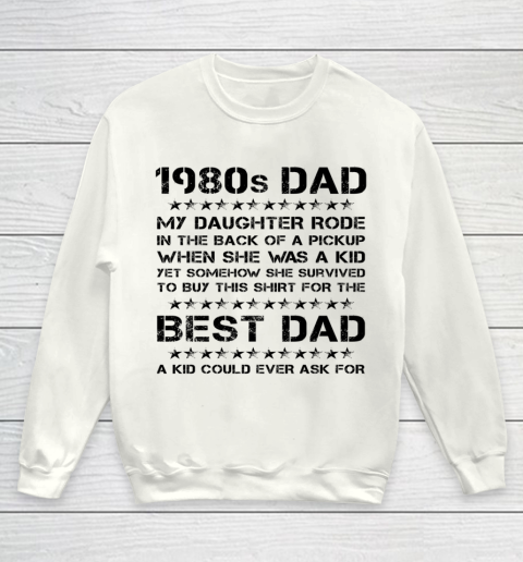 Funny Girl Dad 1980s Dad And Daughter Father's Day Youth Sweatshirt