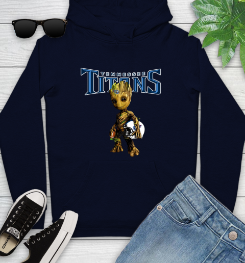 Tennessee Titans NFL Football Groot Marvel Guardians Of The Galaxy Youth Hoodie 4