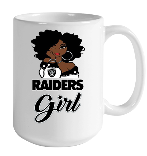 Oakland Raiders Girl NFL Color Changing Mug 15oz 2