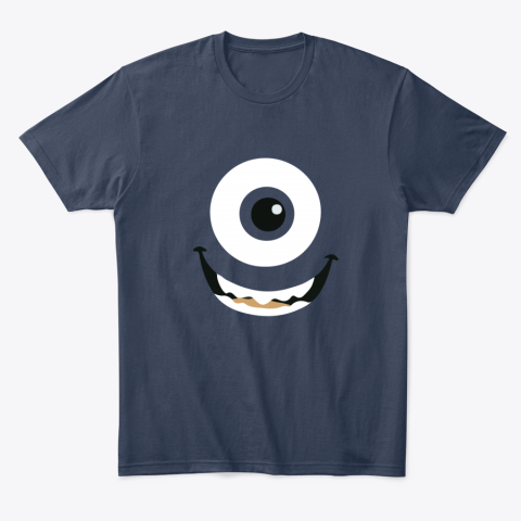 ubj7 mike wazowski classic t shirt 2 front navy