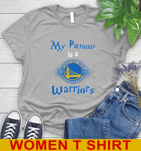 NBA Basketball Harry Potter My Patronus Is A Golden State Warriors Women's T-Shirt 5