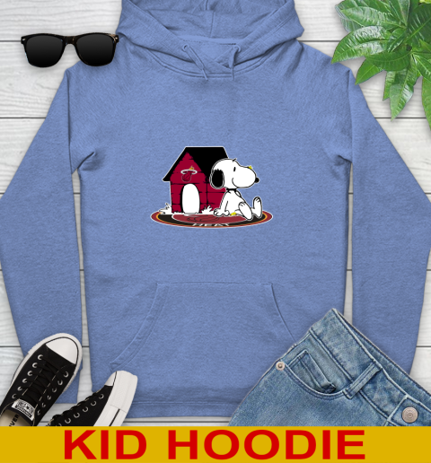 NBA Basketball Miami Heat Snoopy The Peanuts Movie Shirt Youth Hoodie 12