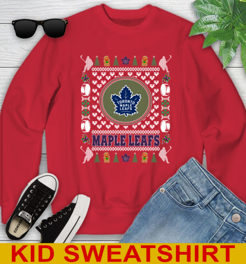 Toronto Maple Leafs Merry Christmas NHL Hockey Loyal Fan Youth Sweatshirt 7