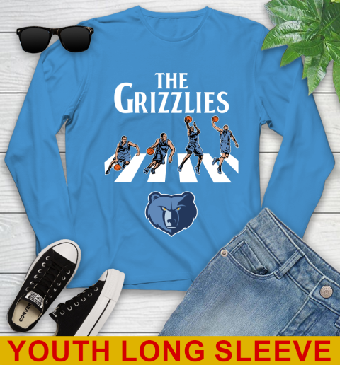 NBA Basketball Memphis Grizzlies The Beatles Rock Band Shirt Youth Long Sleeve - Image 9