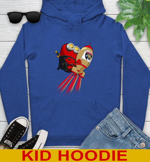 NHL Hockey Florida Panthers Deadpool Minion Marvel Shirt Youth Hoodie 11 NHL Hockey Florida Panthers Deadpool Minion Marvel Shirt Youth Hoodie - Image 11