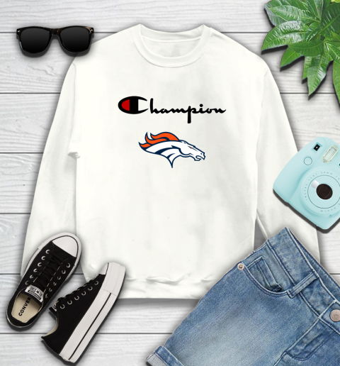 NFL Football Denver Broncos Champion Shirt Sweatshirt
