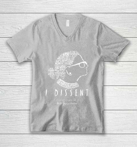 Notorious RBG 1833  2020 R.I.P Ruth Bader Ginsburg I Dissent V-Neck T-Shirt 3