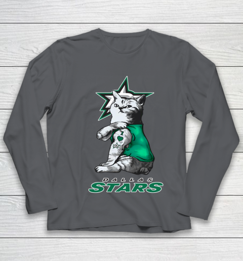 NHL My Cat Loves Dallas Stars Hockey Youth Long Sleeve - Image 7