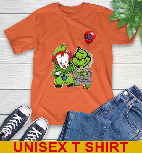 Toronto Maple Leafs Baby Pennywise Grinch Christmas NHL Hockey T-Shirt 5