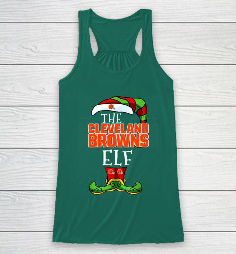 Cleveland Browns Christmas ELF Funny NFL Racerback Tank 5